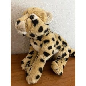 FAO Schwartz Adopt A Wild Animal Endangered Snow Leopard 15" Stuffed Plush